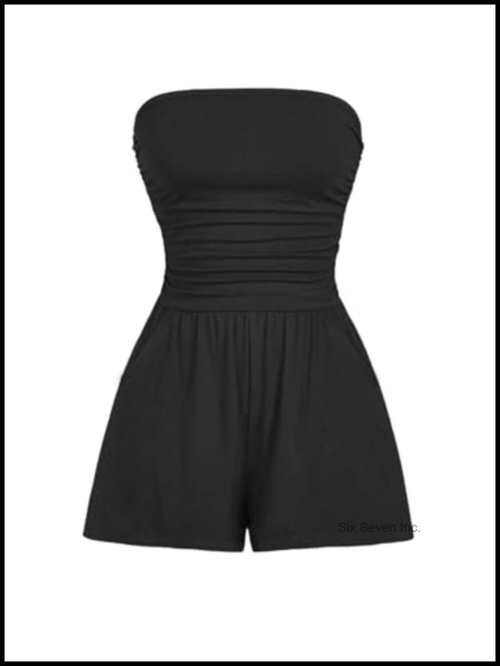 Strapless Sleeveless Romper Off Shoulder Short Jumpsuit Summer Beach